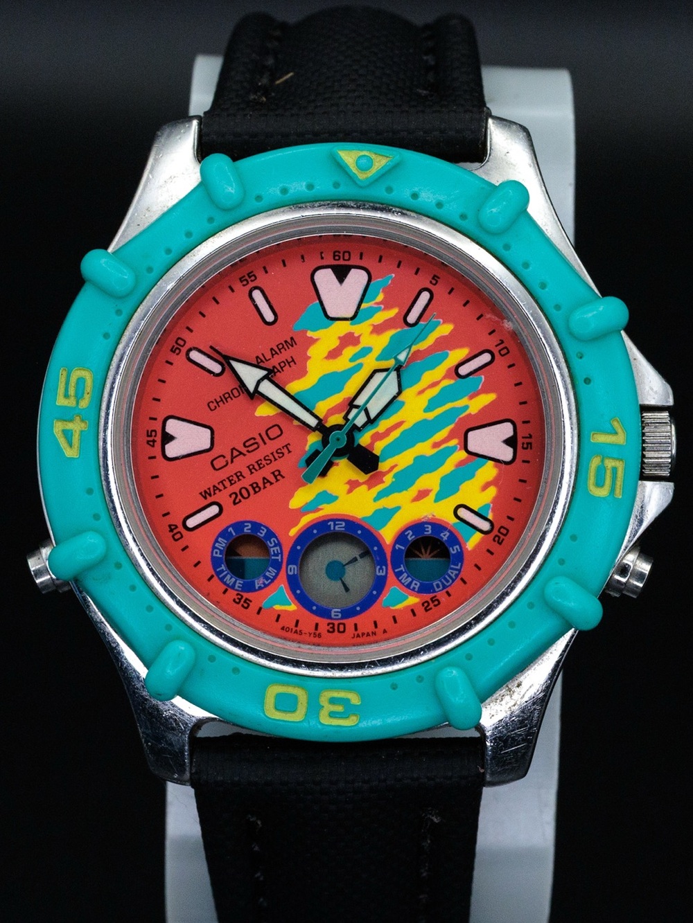 Casio RARE Marlin AD-728 Vintage 40mm Ana/Digi JDM Import Watch
